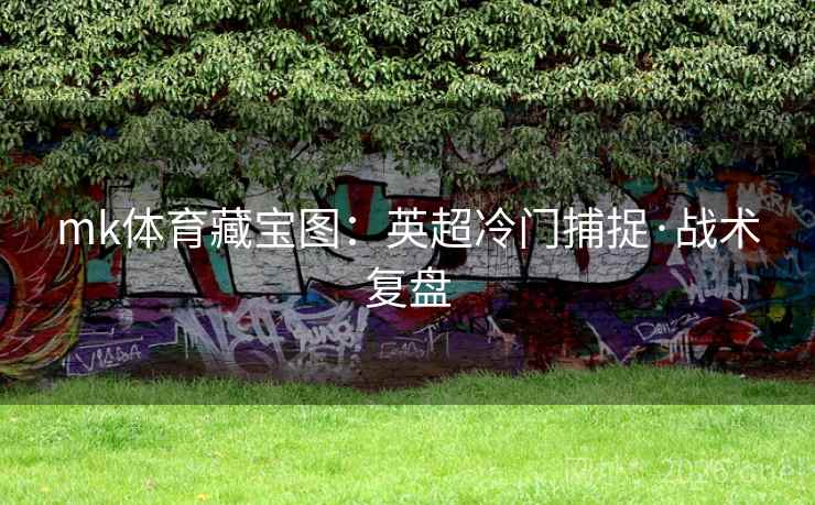 mk体育藏宝图:英超冷门捕捉·战术复盘