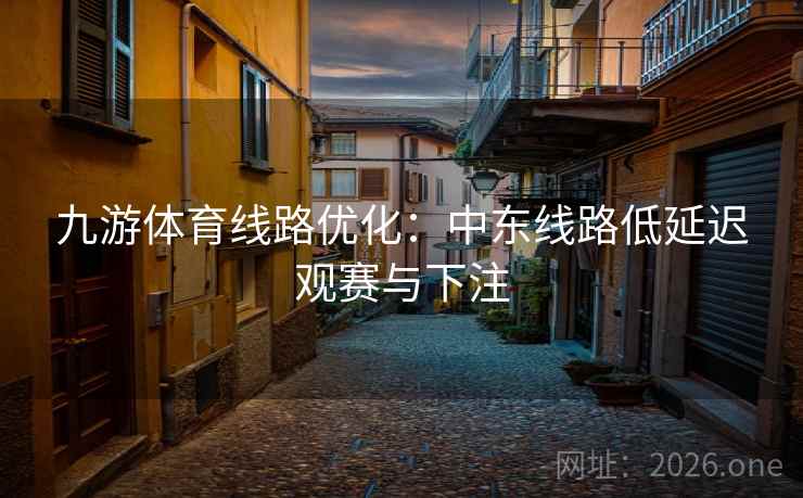 九游体育线路优化：中东线路低延迟观赛与下注